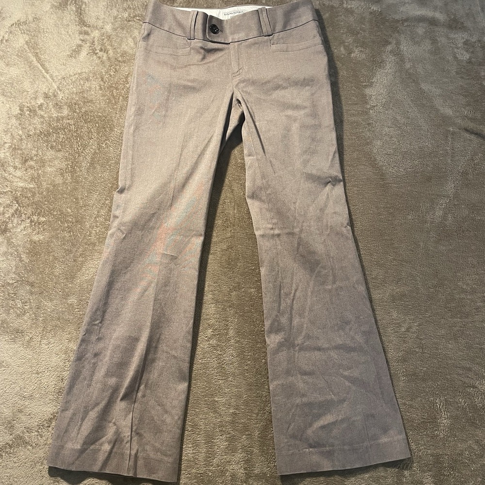 Banana Republic Pants Womens 10 Martin Fit Tan Wide Leg Career High Rise Work